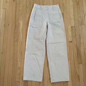 Wilfred Free cream barrel leg trousers pants size 2